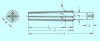 Развертка d19,0х100х150 коническая, конусность 1:30 с прямой канавкой (шт)