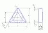 Пластина TРGR - 090204 МС146 трехгранная односторонняя без отверстия со стружколомом (шт)